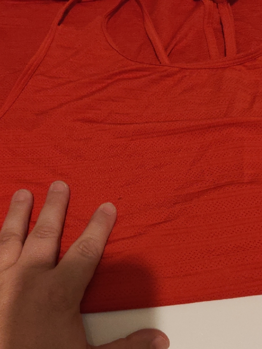 Red Strappy T-Back Tank - Picture 4 of 4